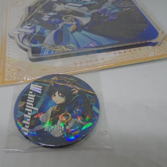 NEW Genshin Impact Exquisite Box New Acrylic Stand Badge Key Chain 60 Stickers - Picture 7 of 11